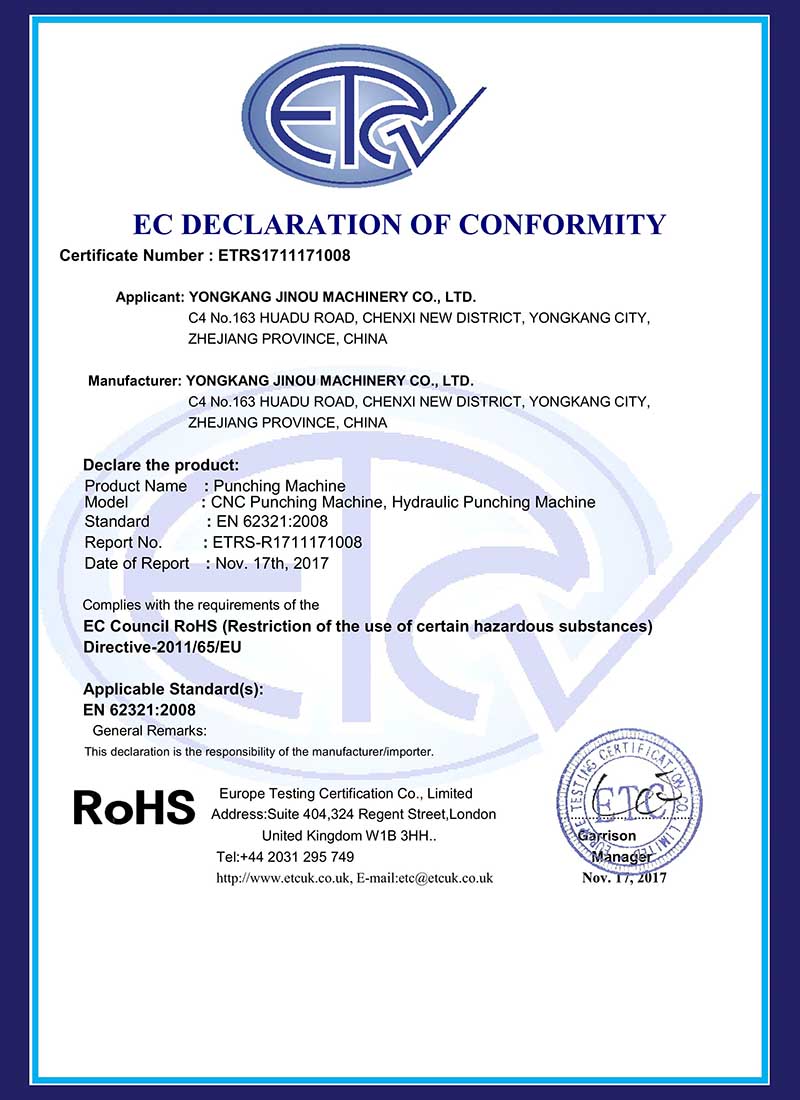 北京RoHS Certificate